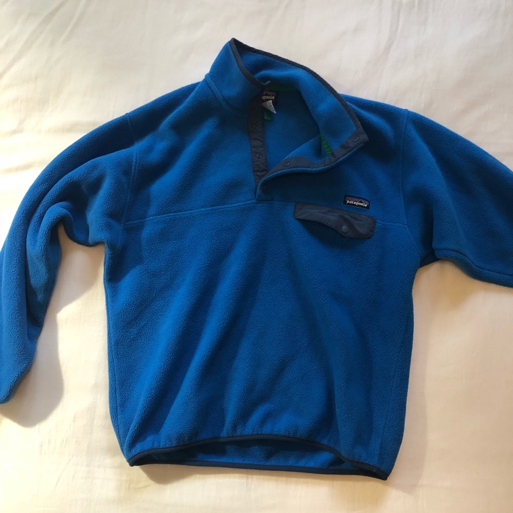 Blue Lightweight Patagonia Synchilla Pullover
